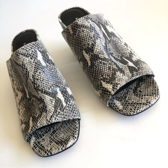 Marc Fisher Resa Snakeprint Block Heel Mule - Picture 5 of 12